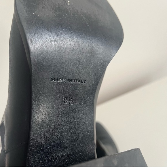 Everlane Women’s The Heel Boot Pull On Black Leather Almond Toe Block Heel 8.5 - Picture 5 of 15